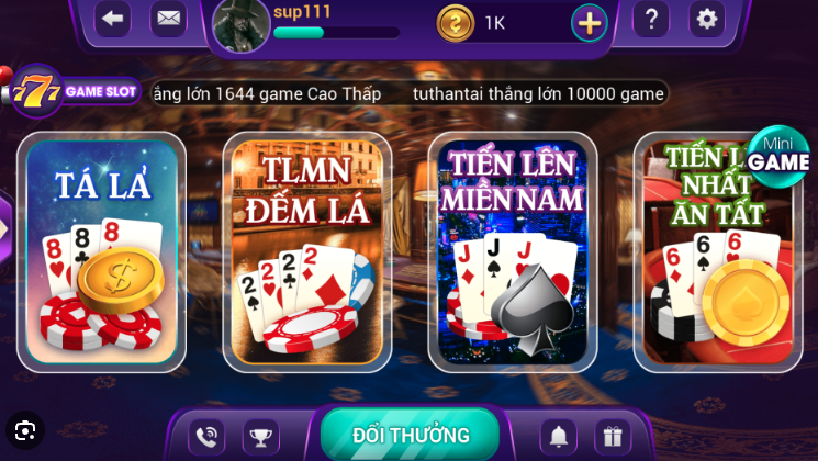 Các sản phẩm game bài được chú ý nhất tại Xin88